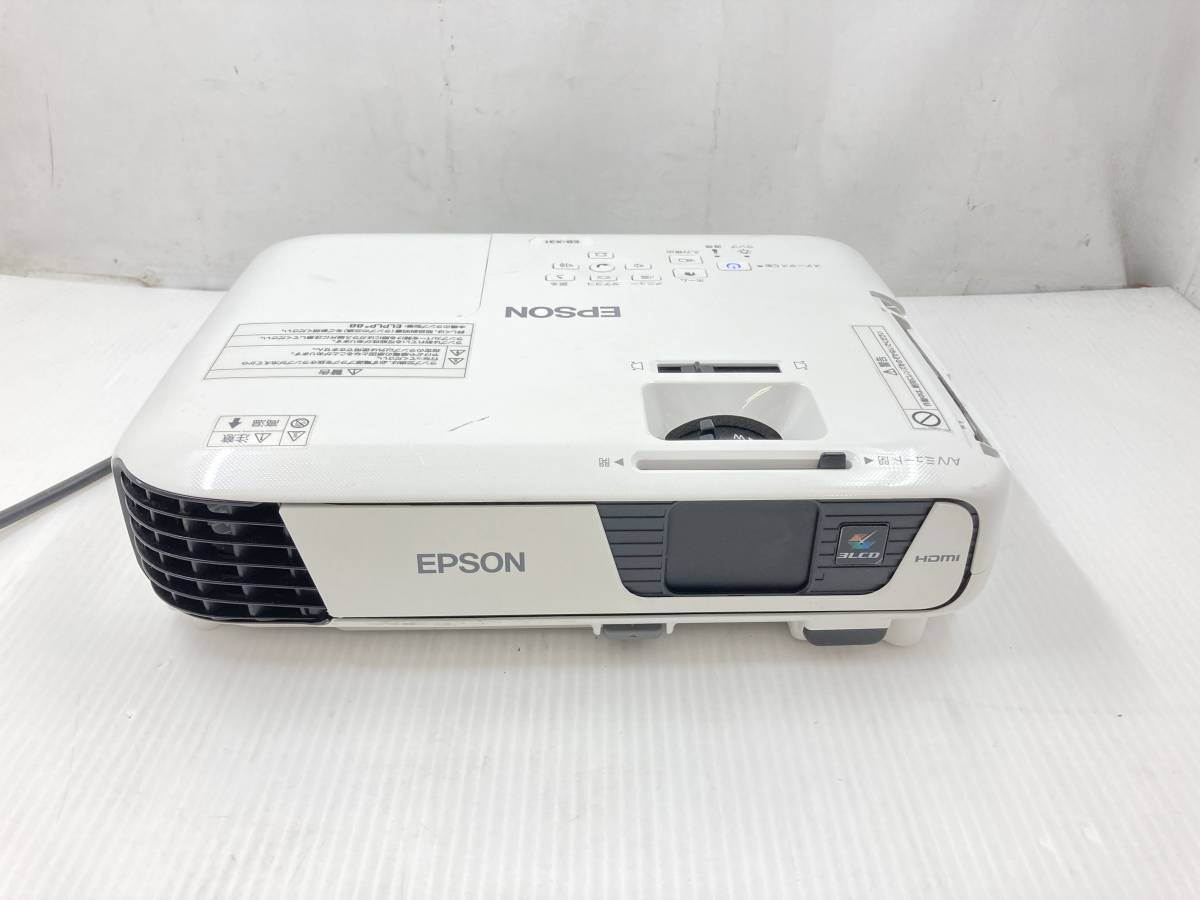 EPSON 液晶プロジェクター EB-X31 ランプ使用時間:1,948h 動作品