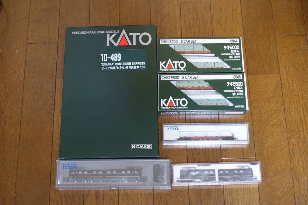 KATO 10-489 コンテナ特急 たから号 9両基本 8044 チキ5000 2両 8045 ...