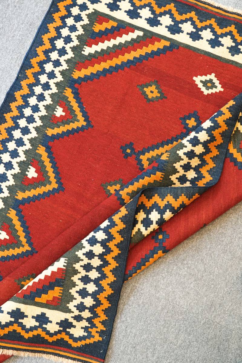 ペルシャキリム 手織り絨毯 size:172×126cm リビングラグ _画像2