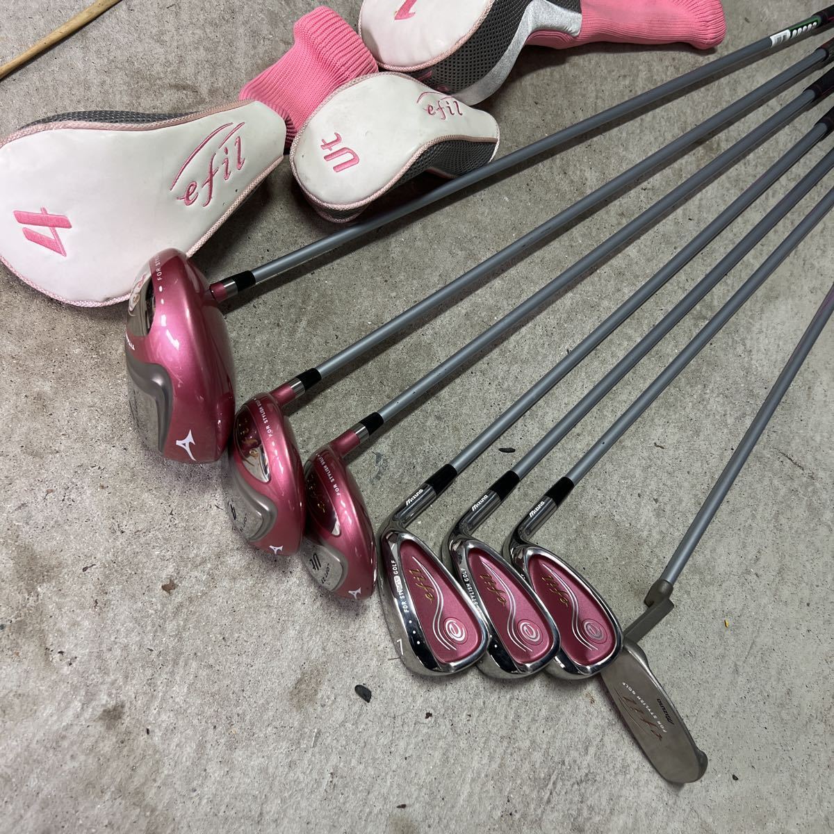MIZUNO ミズノ efil エフィル ゴルフクラブ 7本 レディース ピンク
