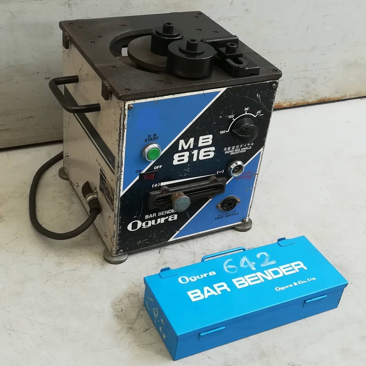 動画あり】オグラ Ogura 鉄筋ベンダー MB-816 鉄筋曲げ機 バー 動画あり】オグラ Ogura 鉄筋ベンダー MB-816 鉄筋曲げ機 バー