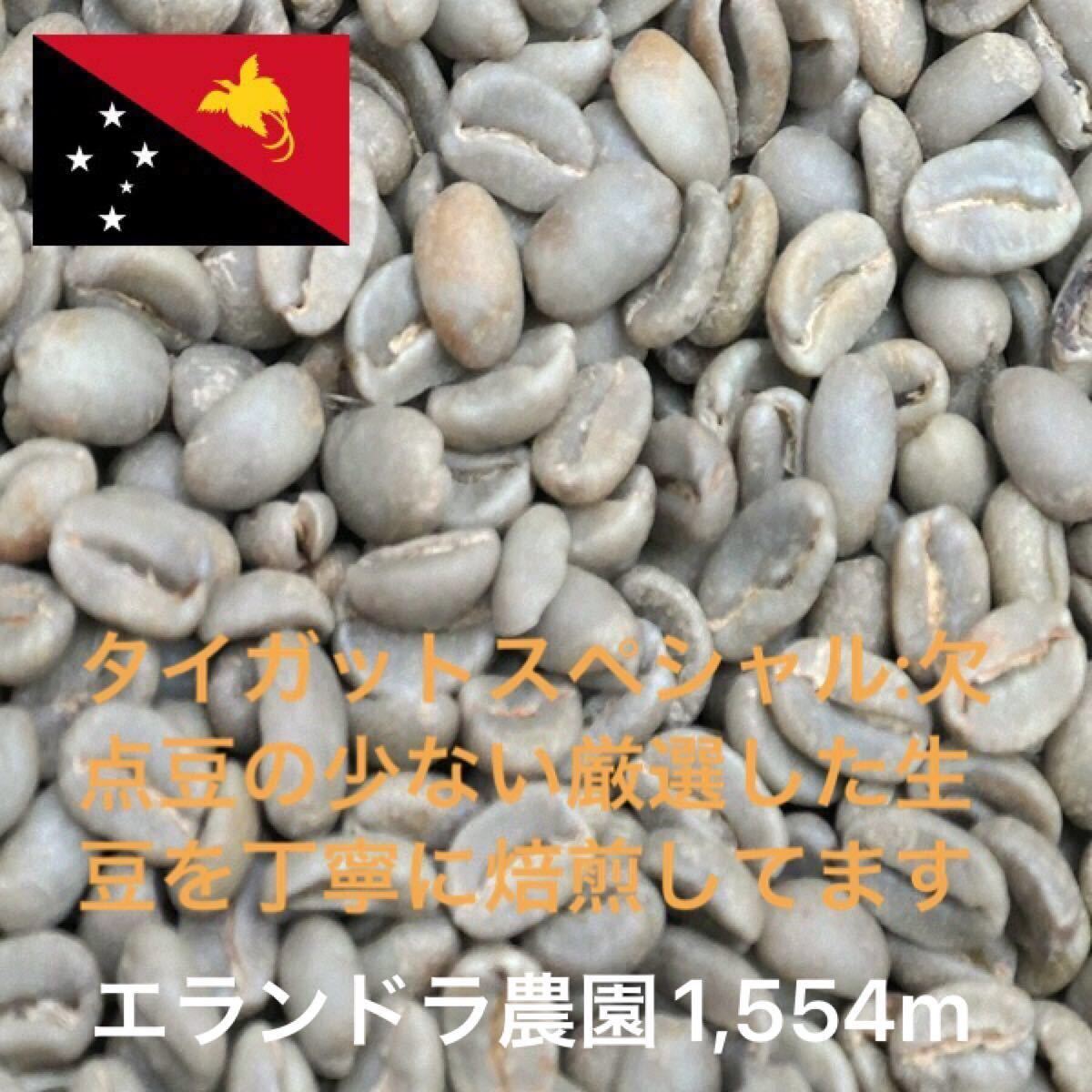 kousaku様専用です。こだわりコーヒー豆　パプアニューギニア　AXタイガットスペシャル500g中深煎り　自家焙煎珈琲Qグレード