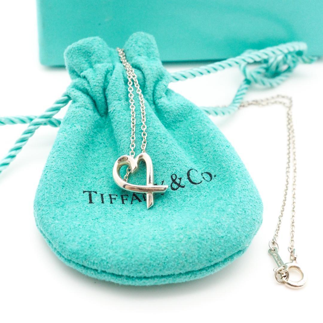 《美品》Tiffany & Co ネックレス シルバー ラビングハート 925 #レディース #パロマピカソ