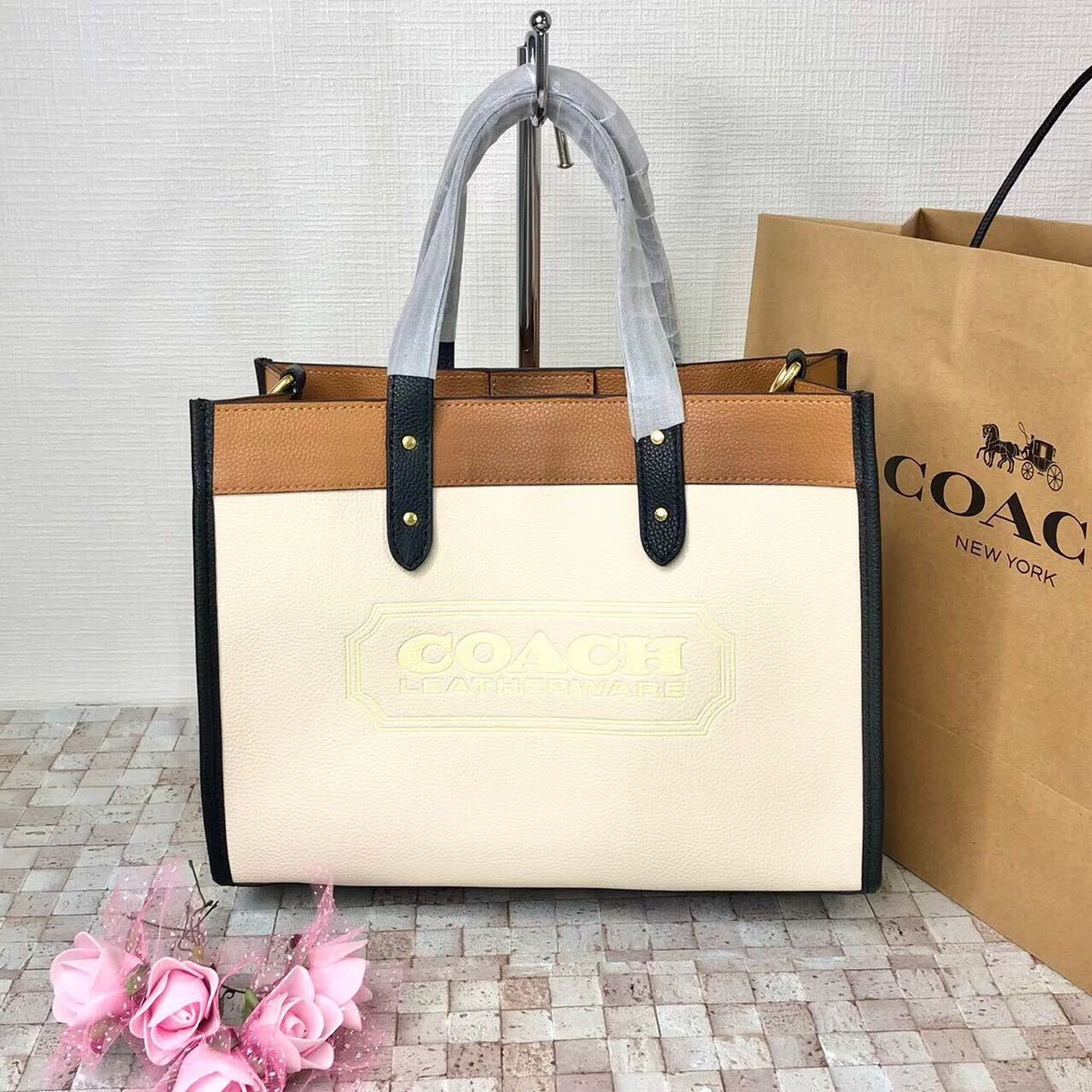 COACH ロゴ トートバッグ (ショルダー付き) Yahoo!フリマ（旧）-