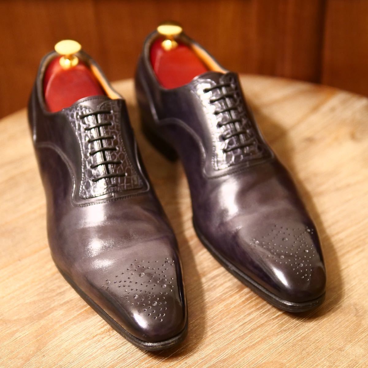 最高級/送料無料◎】Santoni サントーニ UK8 27cm相当 スモール