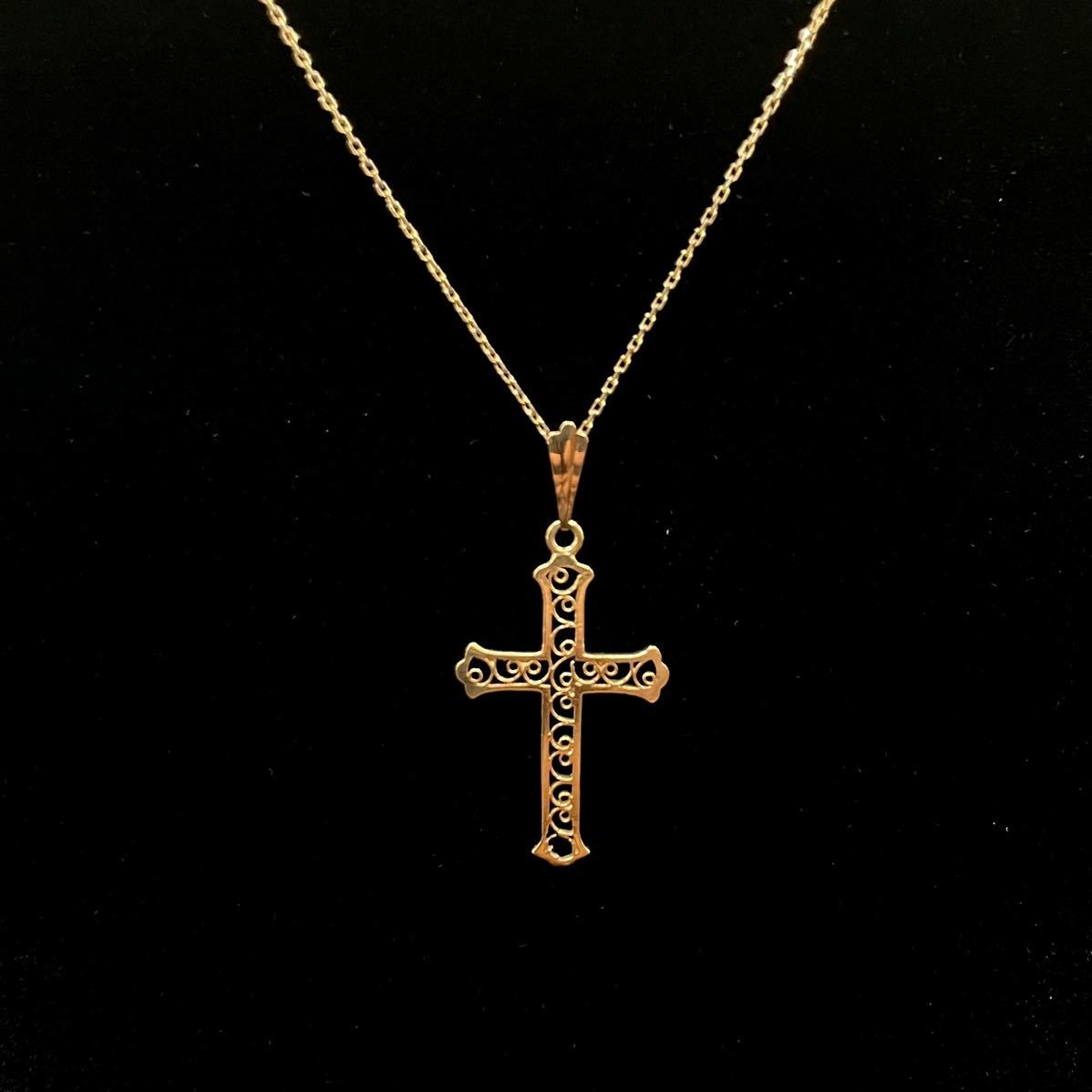 色々な 【最終価格】 新品 クリスチャン キリスト ネックレス 18金 K18 十字架 クロス イエローゴールド