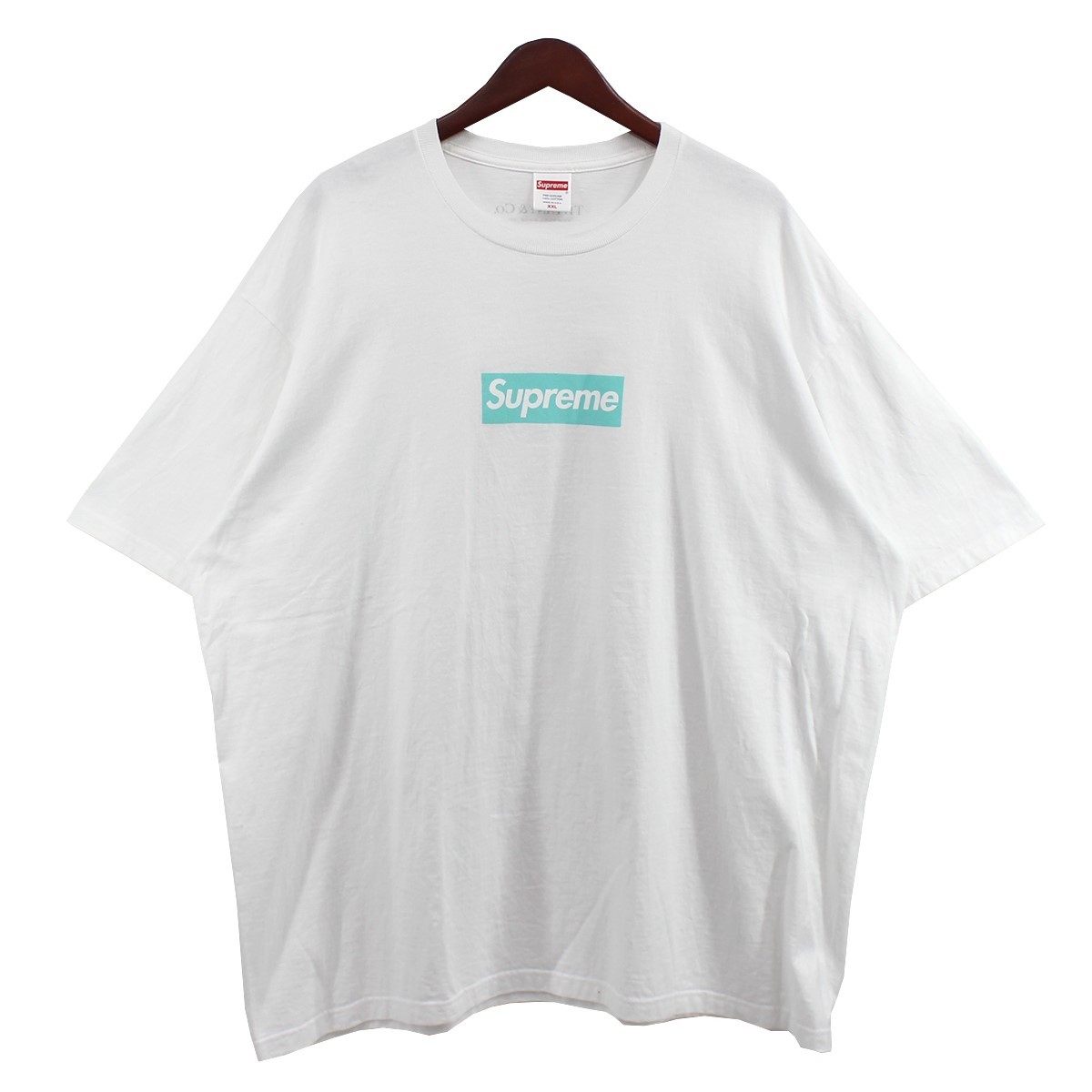 Supreme × TIFFANY　 希少サイズ 21AW Box Logo Tee ティファニーブルー ボックスロゴ Tシャツ ：8056000105780