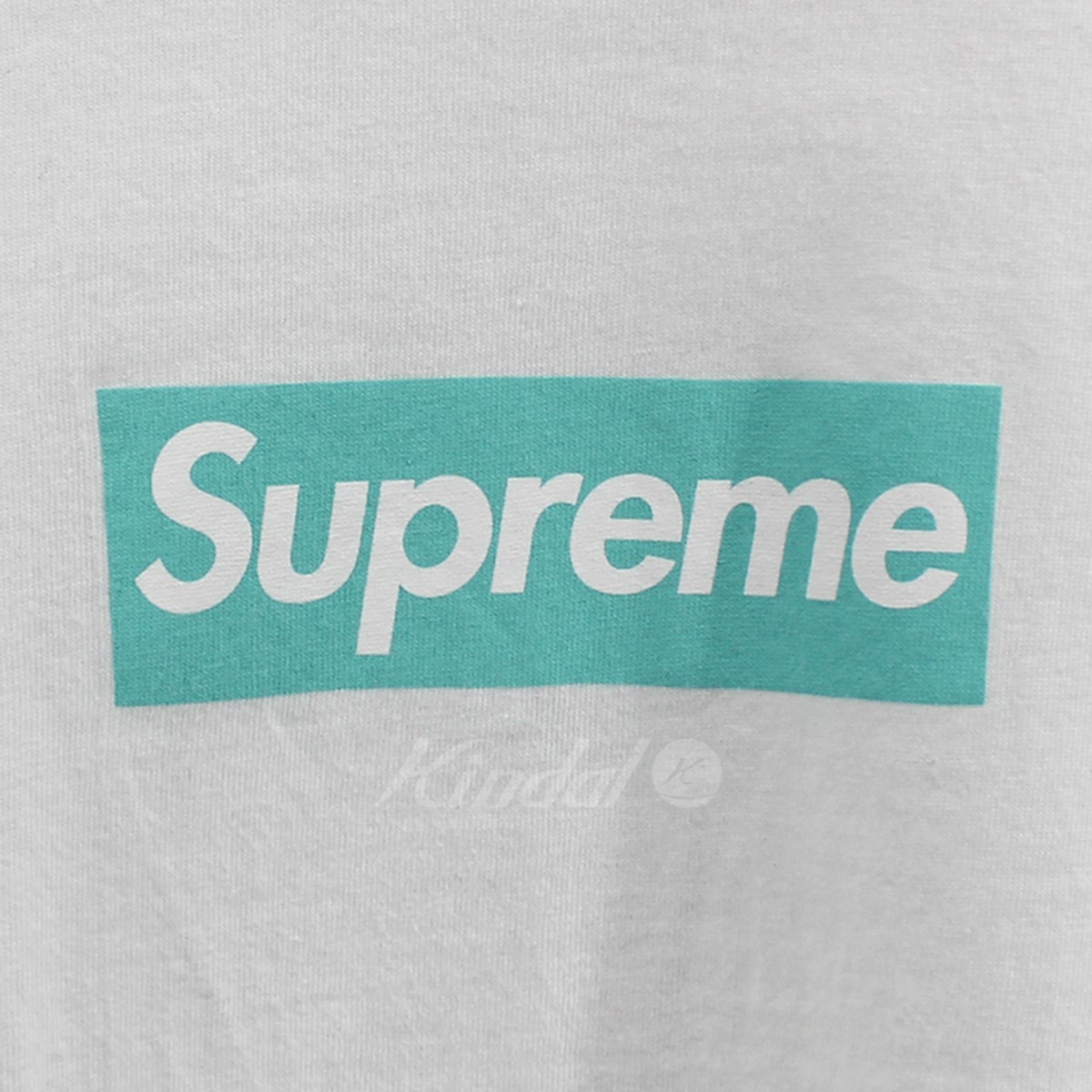 Supreme × TIFFANY 希少サイズ 21AW Box Logo Tee ティファニーブルー