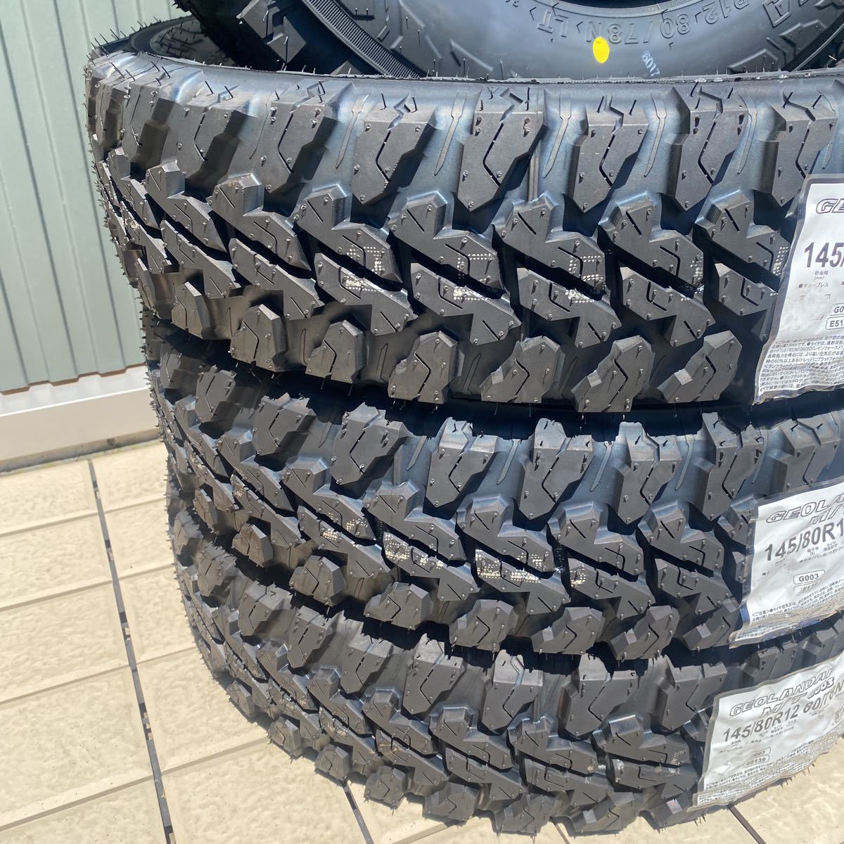 マッドクロス【ジオランダーM/T】145/80R12 80/78N【145R12 6PRにも】ゴツゴツタイヤ　M+S アクティ キャリー　ハイゼット サンバー_画像6