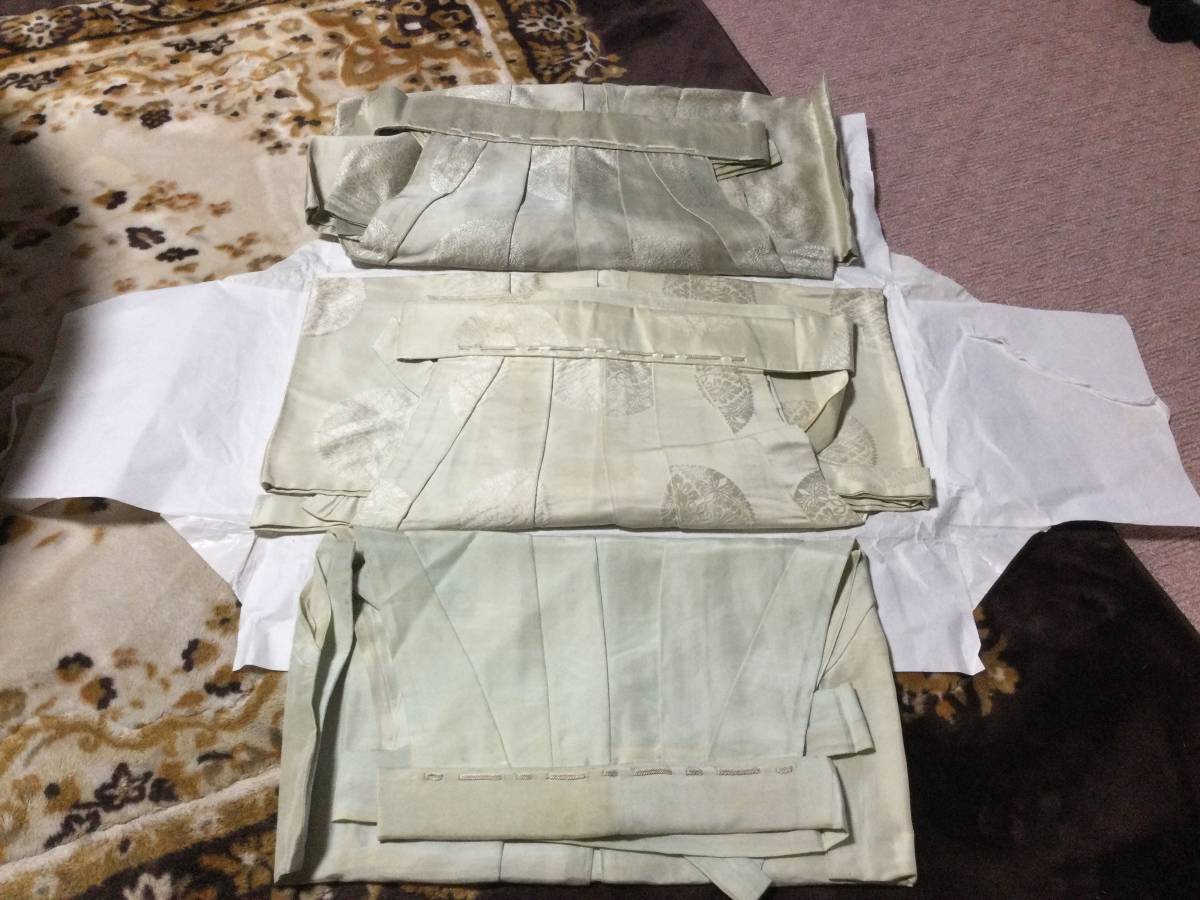 浄土宗【袴 3点】【仏教美術 全般 】法衣 袈裟 色々 【使用感 浄土宗【袴 3点】【仏教美術 全般 】法衣 袈裟 色々 【使用感