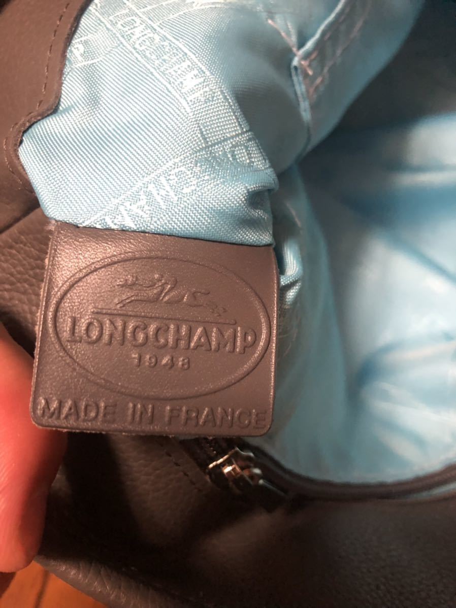 LONGCHAMP leathertote Франция производства Long Champ кожа большая сумка 