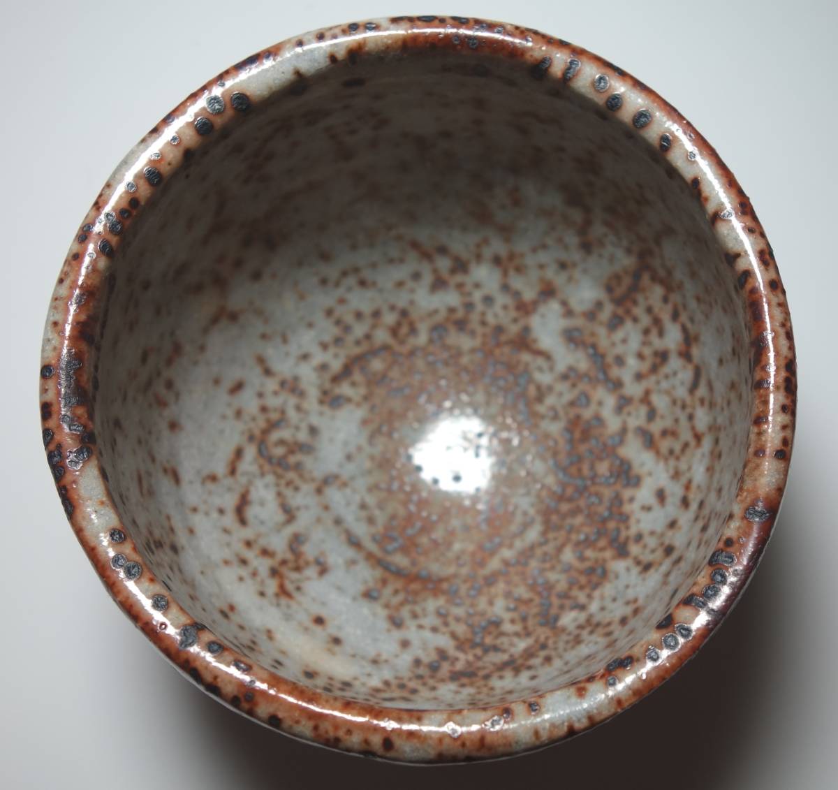 The Best Tea bowl, Nezumishino style 極上 茶器 鉄斑燿 鼡志野茶碗