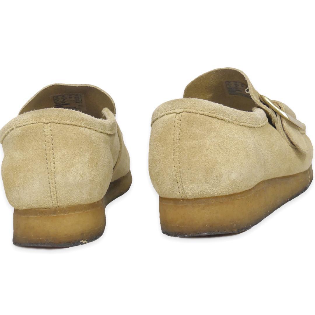 即決 CLARKS UNITED ARROWS 別注 27.5cm レザービジネスシューズ クラークス ユナイテッドアローズ コラボ メンズ ベージュ スエード本革