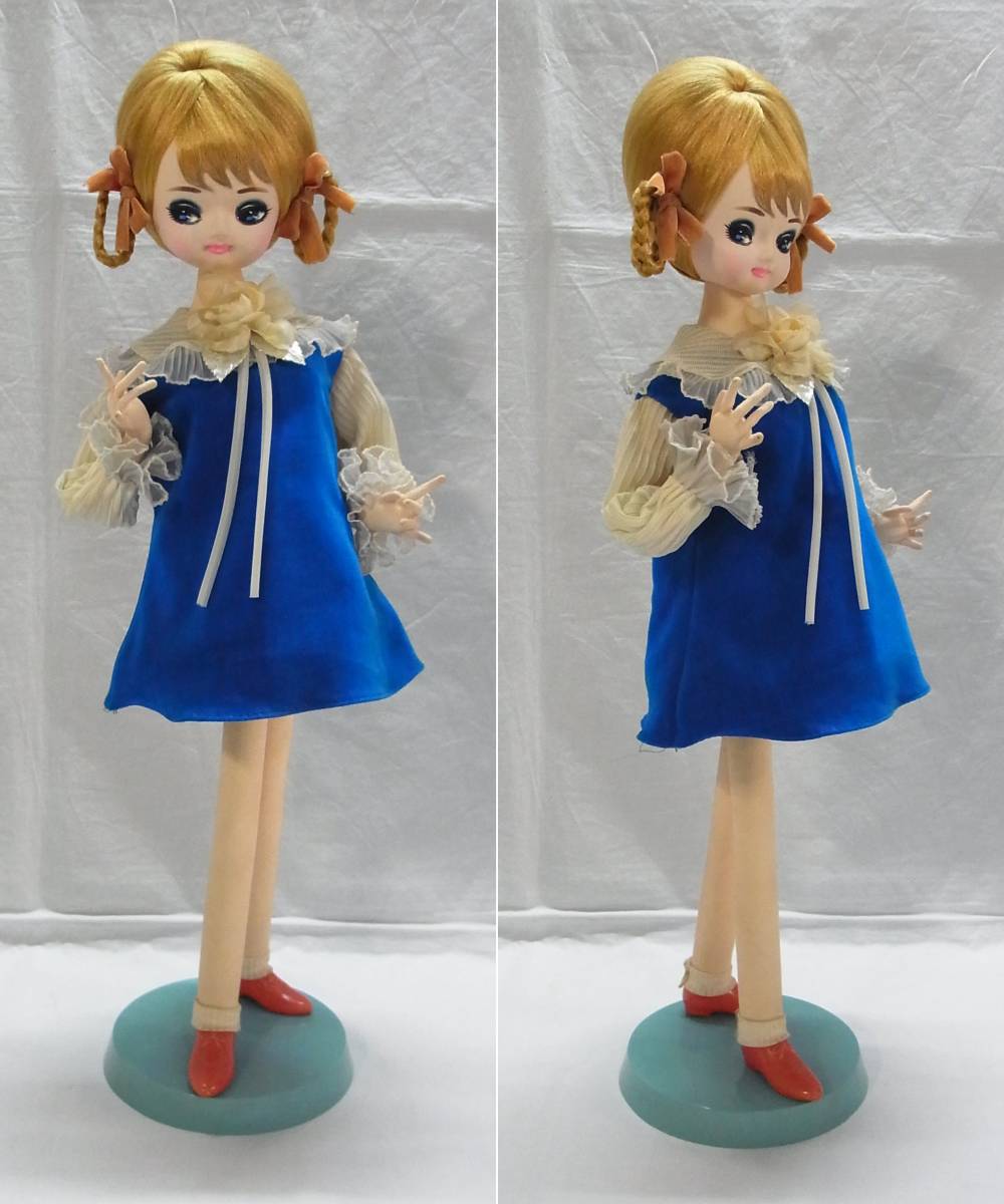三つ編みリング さくら人形☆高さ約54cm☆青いお洋服 さくら 三つ編みリング さくら人形☆高さ約54cm☆青いお洋服 さくら