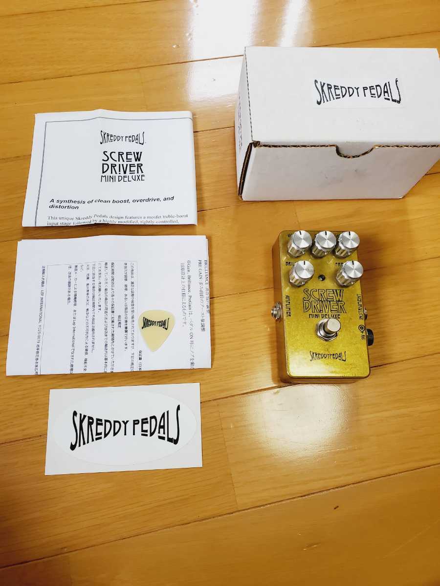 【送料無料】Skreddy Pedals Screw Driver Mini Deluxe スクレディペダル ハンドメイド fuzz スクリュードライバーミニデラックス_画像1