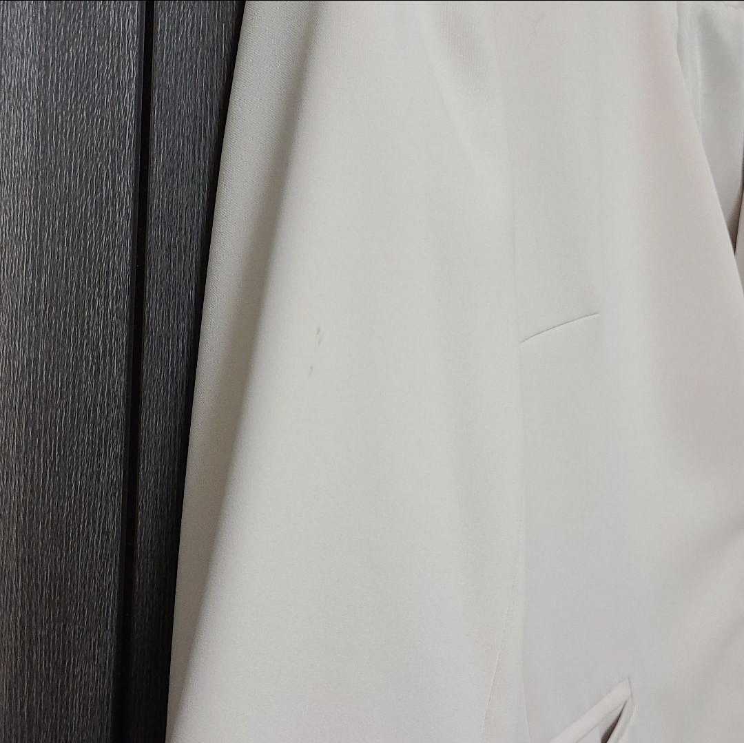 ジャスグリッティー　ウォッシャブルジャケット　スカート　セット　セットアップ　ピンクベージュ　薄手　オフィス　スーツ　　ノーカラー_画像5