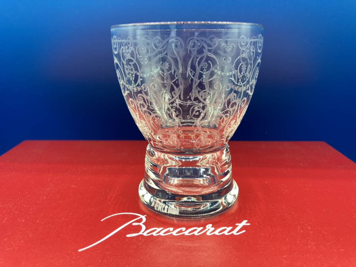 【保管品　箱なし】Baccarat バカラ　★ワイングラス　★エッチング加工 オールドバカラ(2)　★サイズ 58mm×高さ70mm