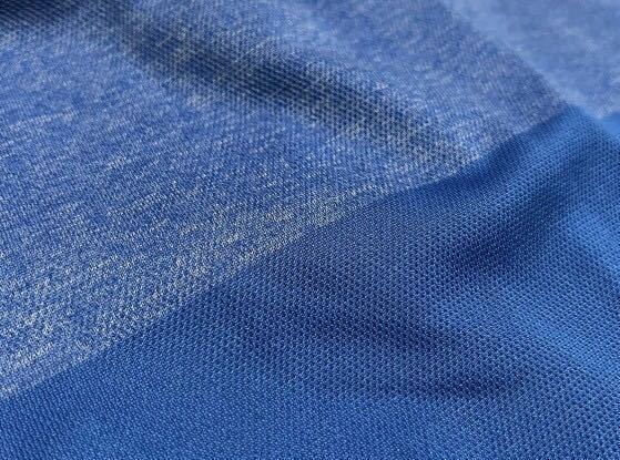 新品【メンズL】青ブルー フットジョイ FOOT JOY ゴルフウェア 半袖シャツ 男性 クーリング ハーフジップシャツ メンズ 吸汗速乾_画像7