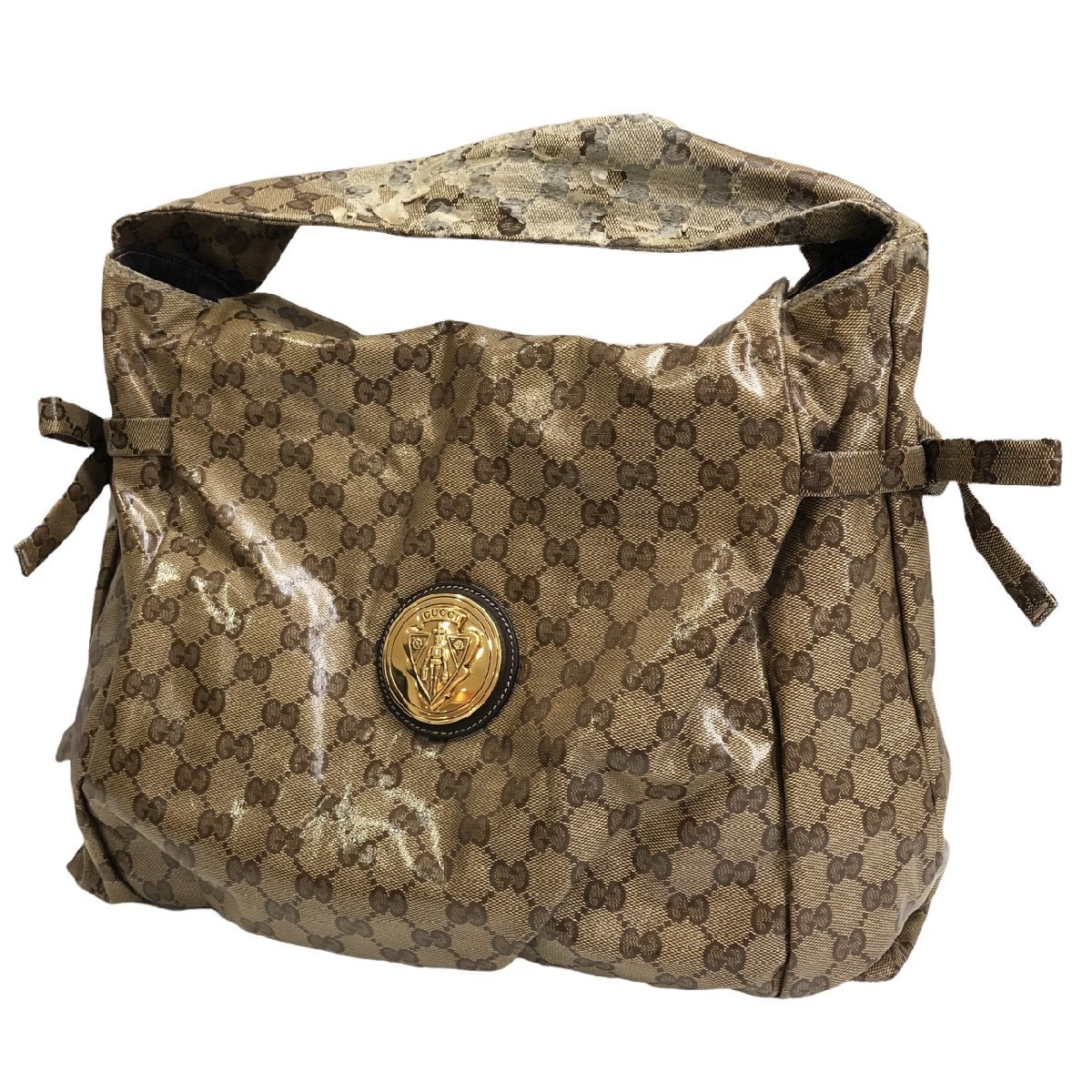 GUCCI グッチ GGクリスタル ヒステリア クレスト ワンショルダーバッグ