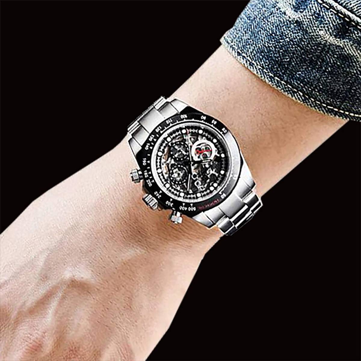 新品】 PAGANI DESIGN デイトナ・フルスケルトン 機械式 自動巻 手巻き