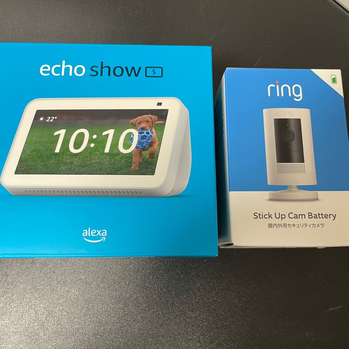 Ring Stick Up Cam Battery & Echo Show 5 第2世代 セット
