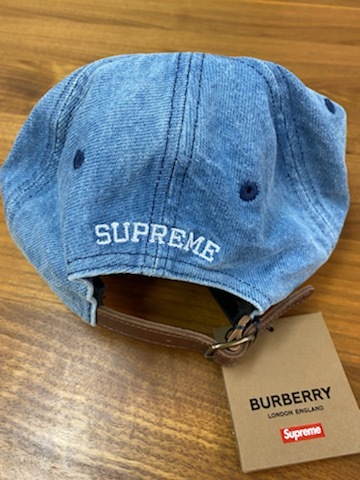 Supreme Burberry Hat Denim