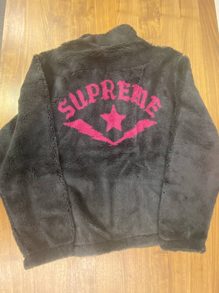 Supreme Star Fleece Jacket Black