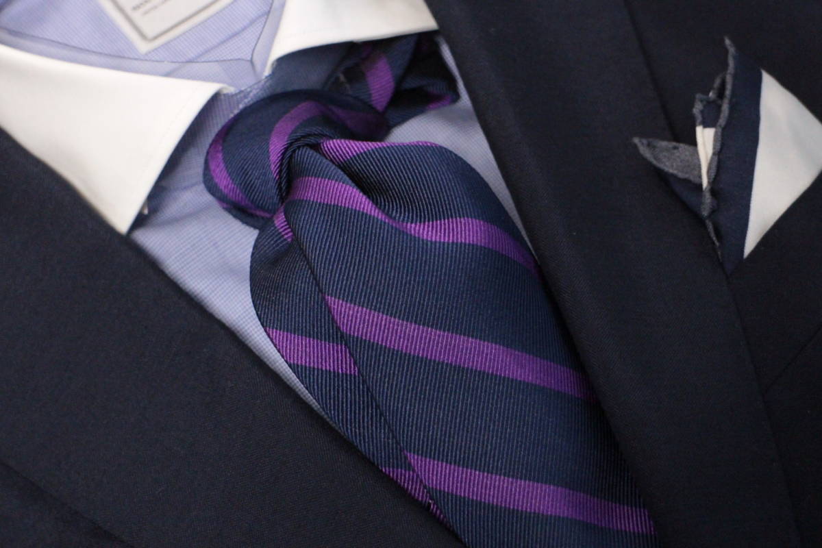 b дракон wa-*. внезапный новый товар галстук очень красивый красота темно-синий * лиловый slash reji men taru -слойный толщина rep тканый полный ручная работа 