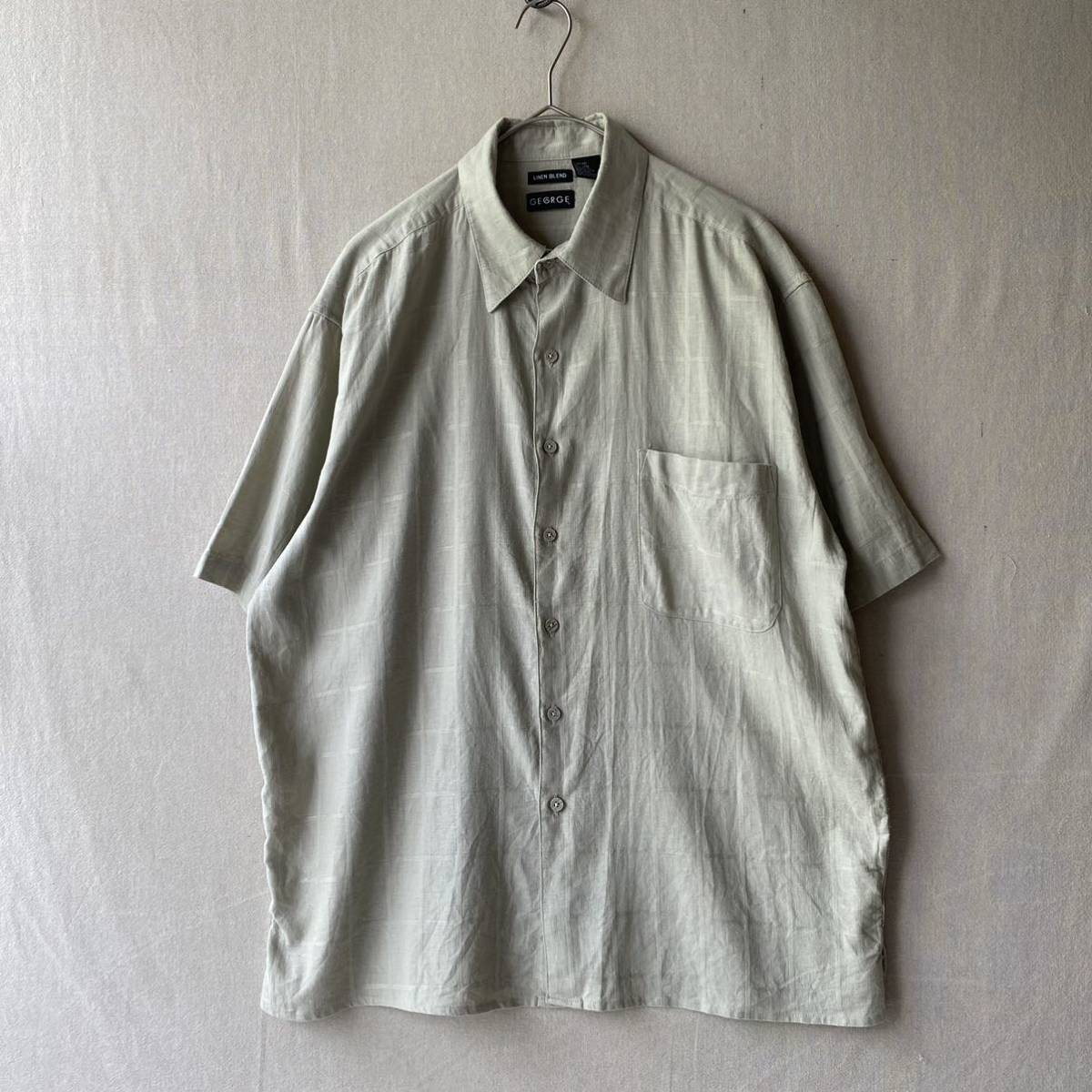 ヤフオク! - 【リネン×レーヨン】90s USA vintage オープ...