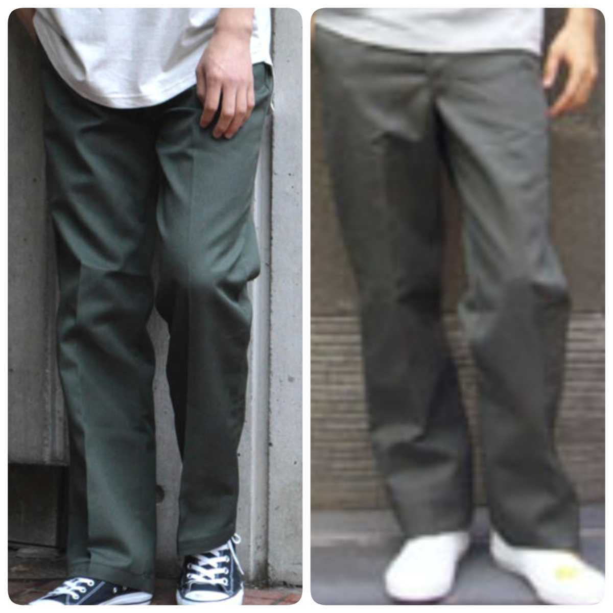 新品未使用 ディッキーズ 874 ワークパンツ OG W38×L32 Dickies USモデル チノパン オリーブグリーン_画像5