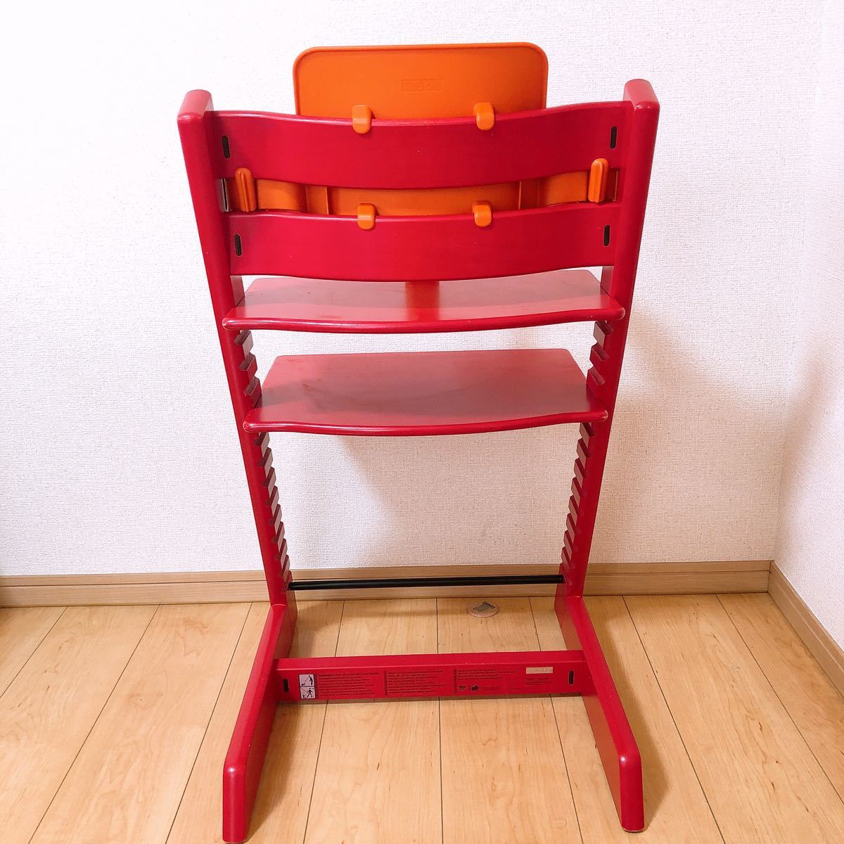 人気商品】ストッケ トリップトラップ レッド ベビーセット付き STOKKE
