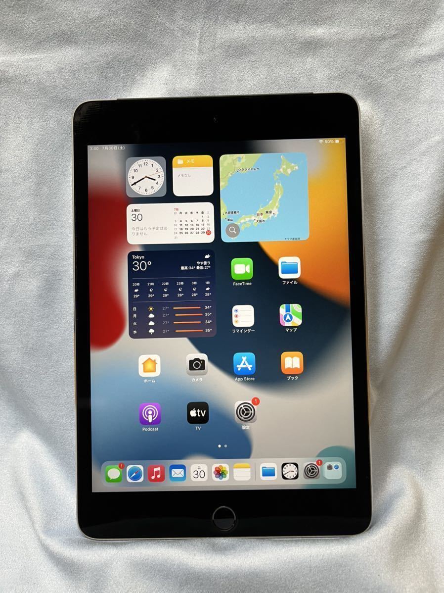 Apple iPad mini 4 Wi-Fi+Cellular 64GB スペースグレイ SIMロック解除
