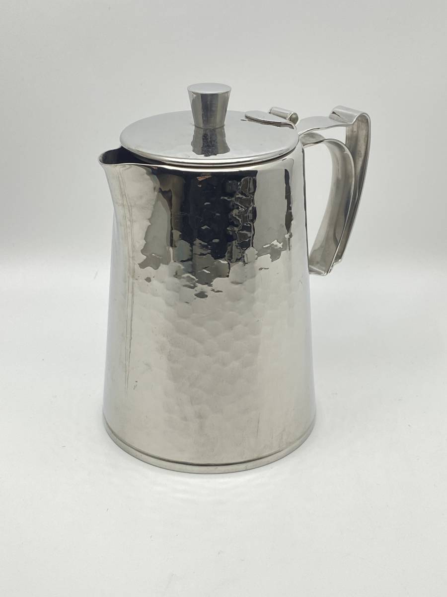 OLD HALL オールドホール WARWICK Hammered 1 Pint Coffee Pot ワーリック ハマード 1 パイントコーヒーポット 年1953-59 *T511_画像2