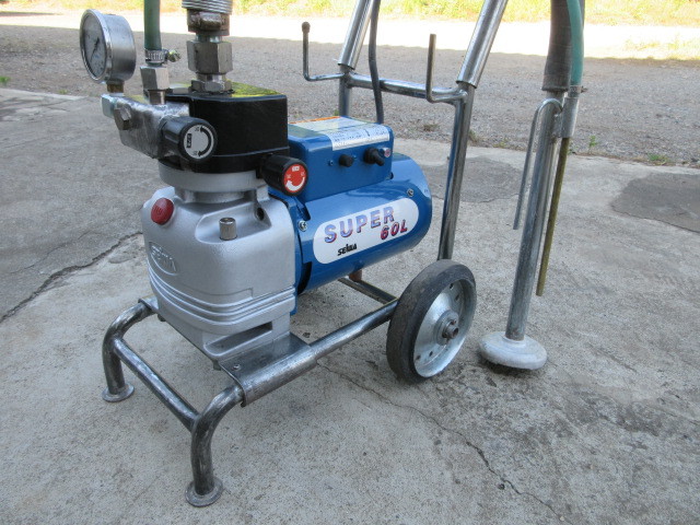 615 精和 スーパー60L エアレス塗装機 ダイヤフラム他交換済み 615 精和 スーパー60L エアレス塗装機 ダイヤフラム他交換済み