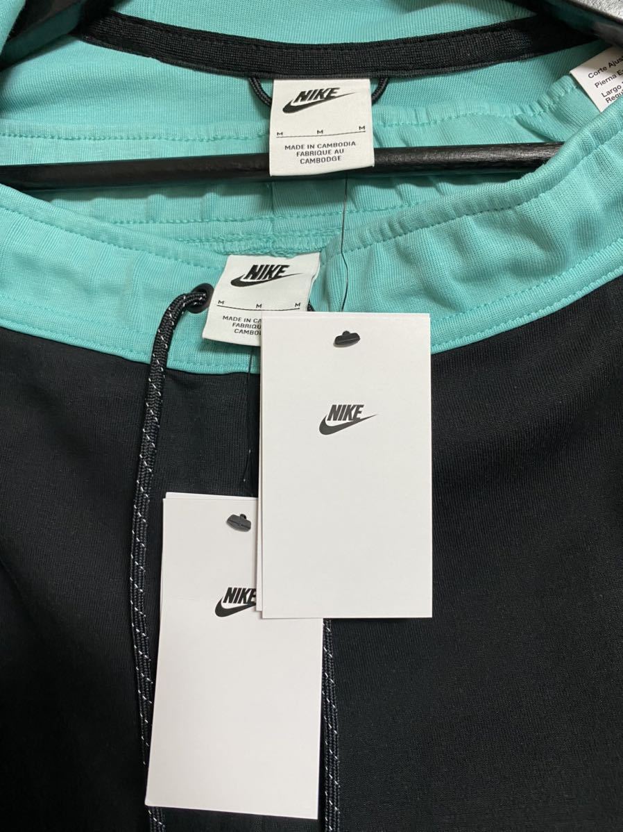 ☆新品 日本未発売 海外正規品 NIKE TECH FLEECE セットアップ Mサイズ WASHED TEAL ナイキ テックフリース ティール  ティファニーグリーン