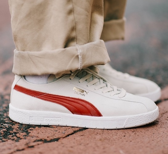  Puma Delphi e n premium 30cm regular price 13200 jpy white / red white red DELPHIN PRM suede sneakers 