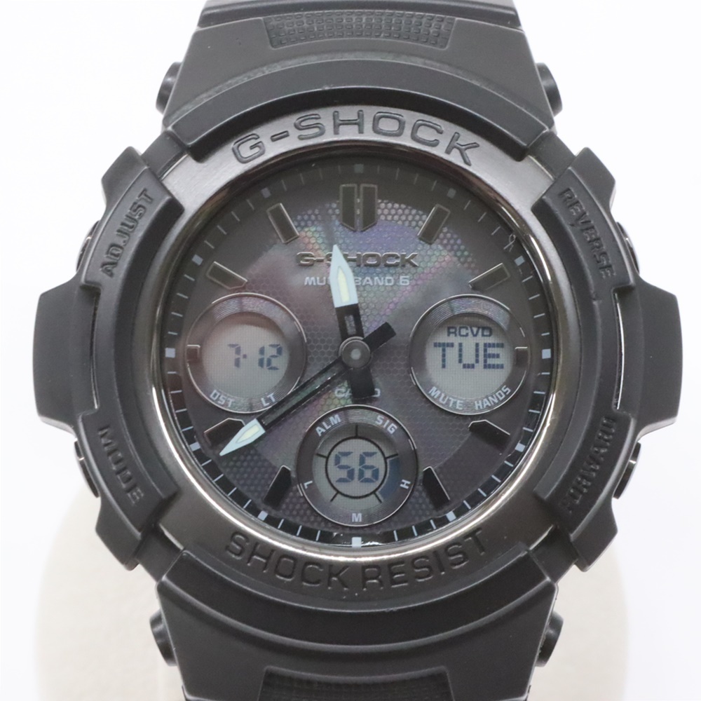  カシオ G-SHOCK 腕時計 AWG-M100SBB-1AJF マルチバンド6 電波ソーラー タフソーラー デジアナ CASIO Gショック ブラック 黒_画像1