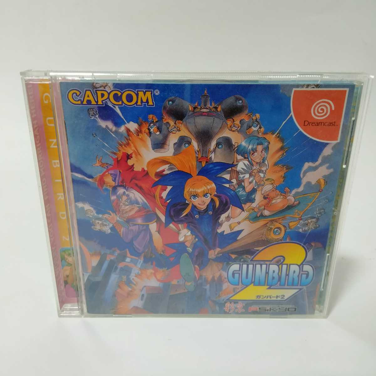 【帯付き】Dreamcast ドリームキャスト ドリキャス ガンバード2 GUNBIRD2 CAPCOM カプコン ゲームソフト ハガキ付き シューティング_画像1