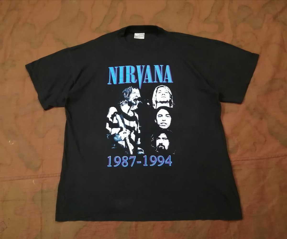 ほぼデッドストック◎vintage Nirvana kart cobain　Tシャツ ニルヴァーナ　カートコバーン　カニエ・ウェスト　トラビス・スコット_画像1