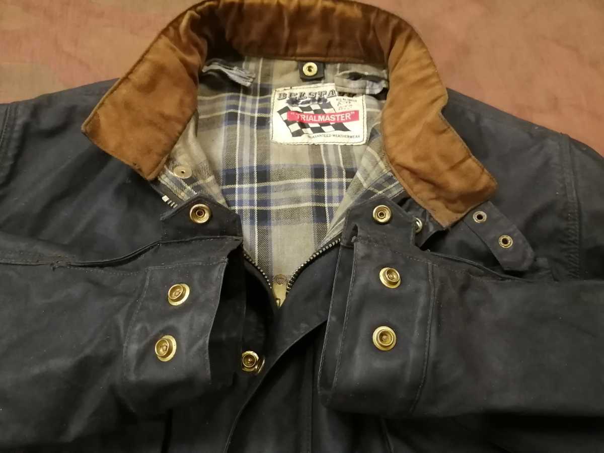 Mint◎50s Vintage Belstaff Trialmaster Flag Tag イギリス製　ベルスタッフ　トライアルマスター　チェッカーフラッグタグ　