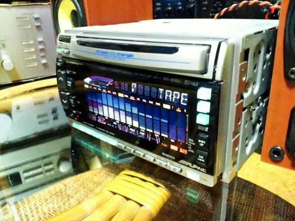 ALPINE 3DA-W882J 2DIN DSP/BEE installing EQ equalizer cassette deck CD3 sheets changer 35W×4 CD-R Dolby B radio AM/FM operation has been confirmed .