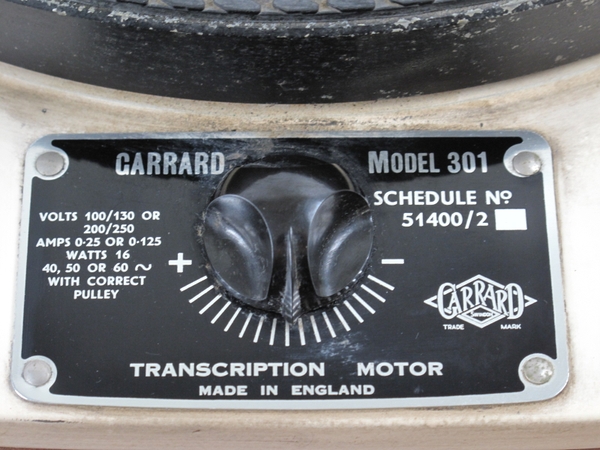  used Garrard 301 record player middle period type garrard N2562365
