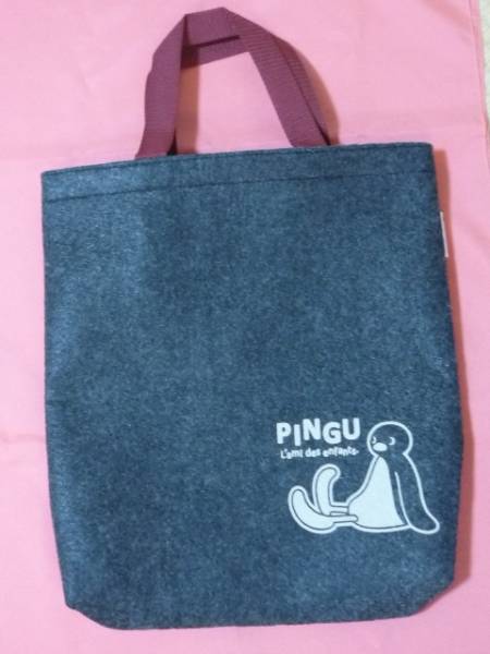  ultra rare! Kawai i! Sumitomo life PINGU Pingu tote bag large ( not for sale )