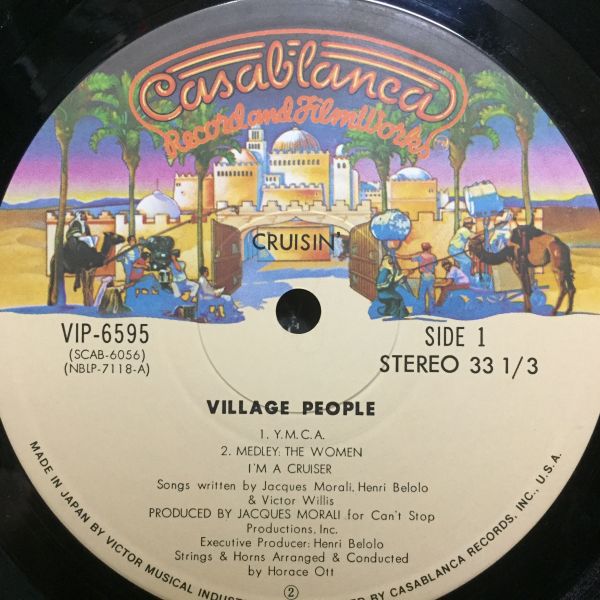 【★名曲LP★】ヴィレッジ・ピープル /クルージン　VILLAGE PEOPLE/CRUISIN ' レコード_画像3