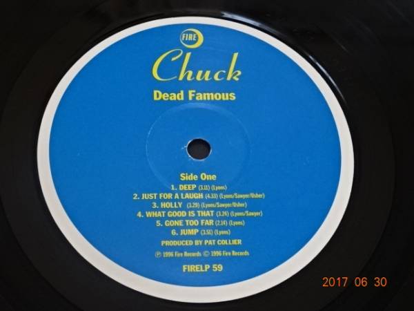 Chuck/Dead Famous/UK盤/彼の唯一のアルバム/1996年盤/FIRELP 59/ 試聴検査済み_画像3