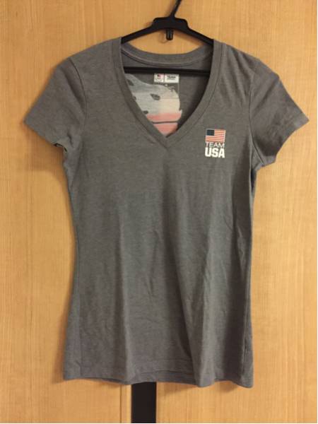 美品 TEAM USA OLYMPIC Tシャツ サイズXS レディース UNITED STATES OLYMPIC COMMITTEE オリンピック 五輪 聖火 アメリカ ナショナルチーム_画像1