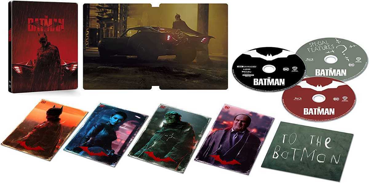 *Amazon limitation THE BATMAN- The * Batman - steel book specification (4K ULTRA HD& Blue-ray ) original envelope entering character card 4 kind set attaching 