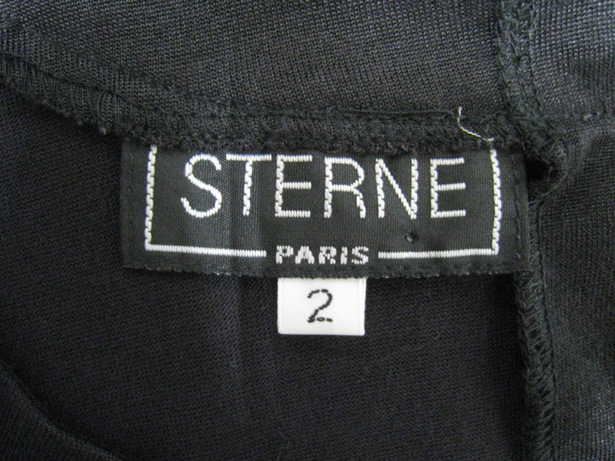 STERNE PARIS■シュテルネ アニマルデザイン 半袖 カットソー トップス レディース サイズ2 ブラック_画像8