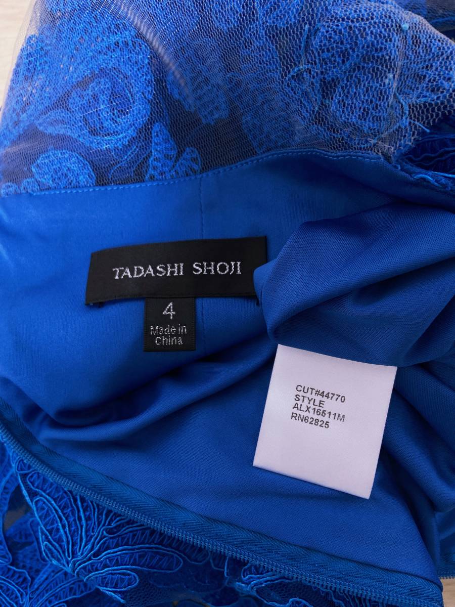 新品 4/9~11号 Tadashi Shoji タダシショージ ターコイズブルー 新品 4/9~11号 Tadashi Shoji タダシショージ ターコイズブルー