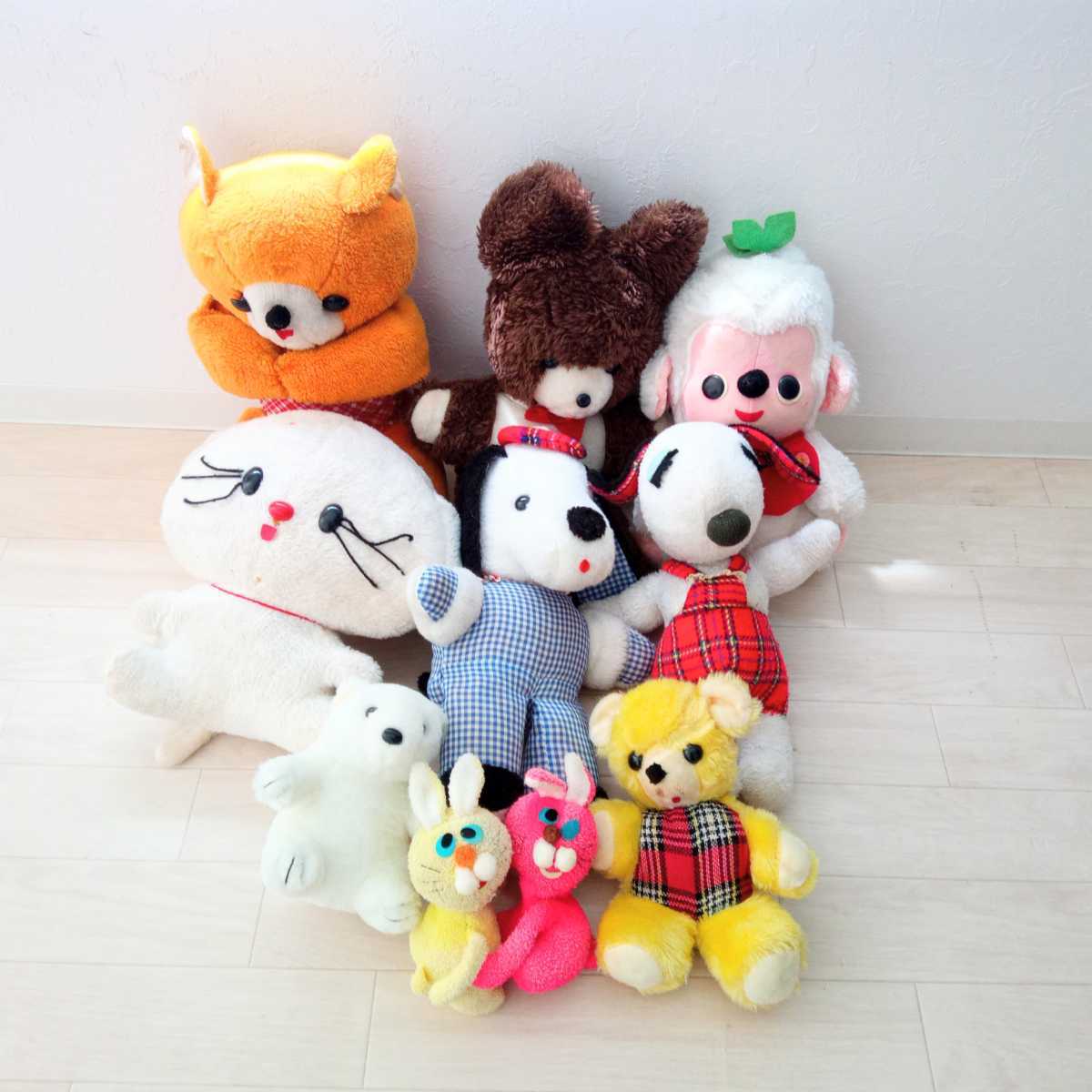☆昭和 レトロ☆ぬいぐるみ☆犬☆熊☆さる☆猫☆スヌーピー ☆昭和 レトロ☆ぬいぐるみ☆犬☆熊☆さる☆猫☆スヌーピー